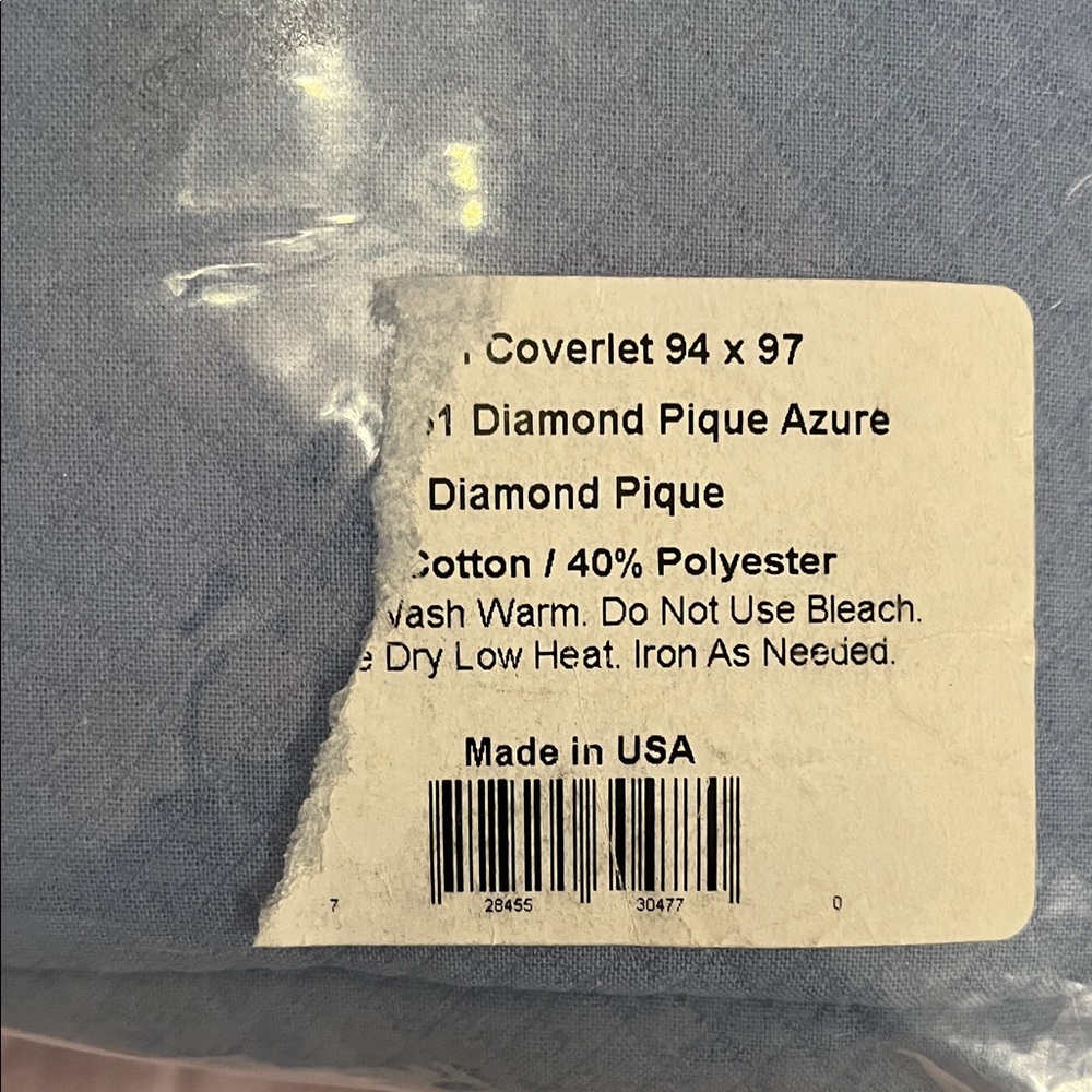 Matouk BRAND NEW Elegant Blue Duvet Cover - Picture 2 of 3